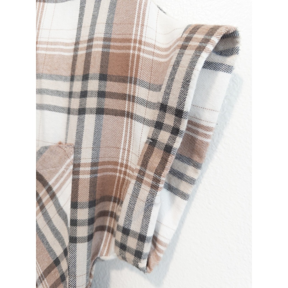 The Nines Plaid Babydoll Dress Women S Cottagecore Western Flannel Grunge NWT - Picture 6 of 8